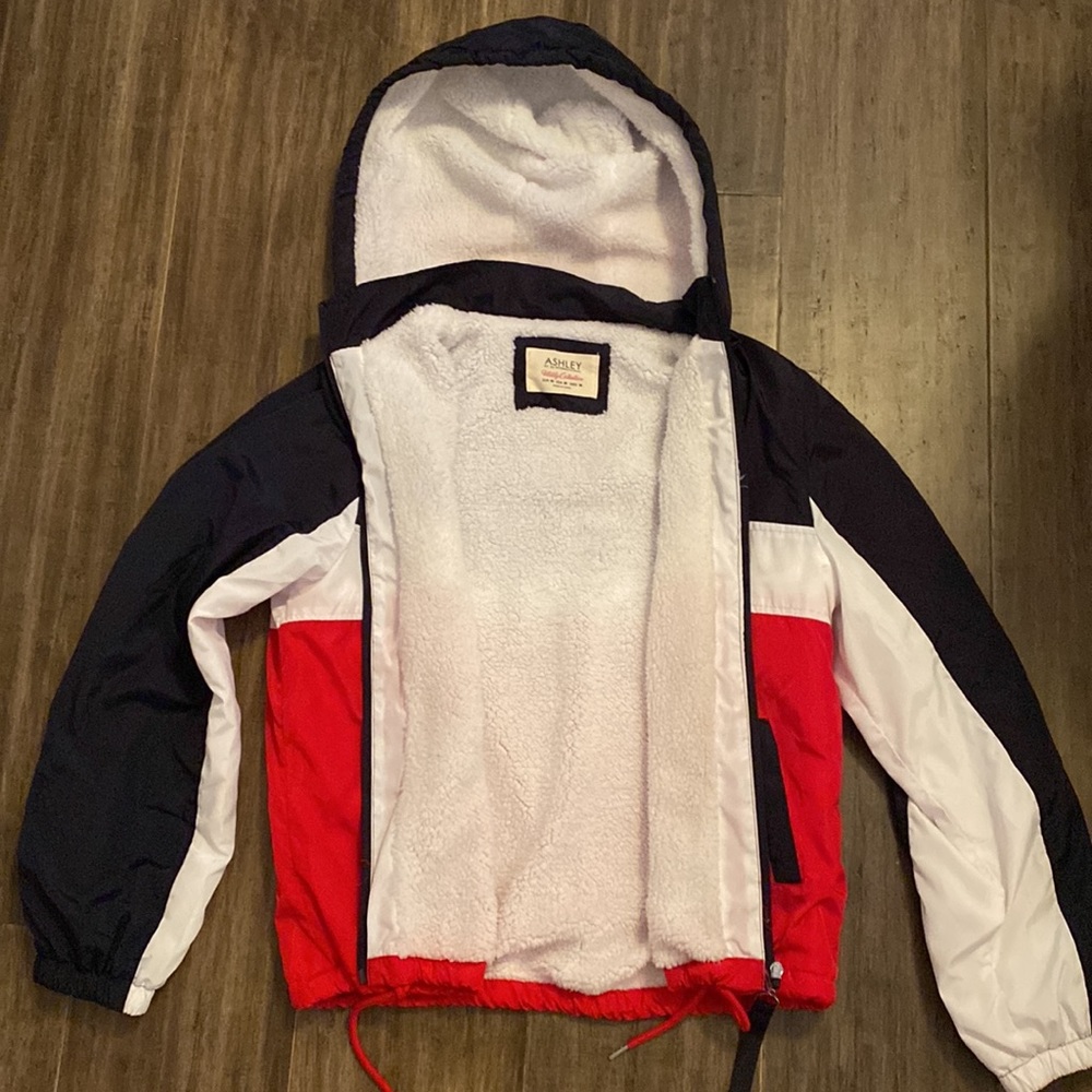 Sherpa-lined Color-block Jacket